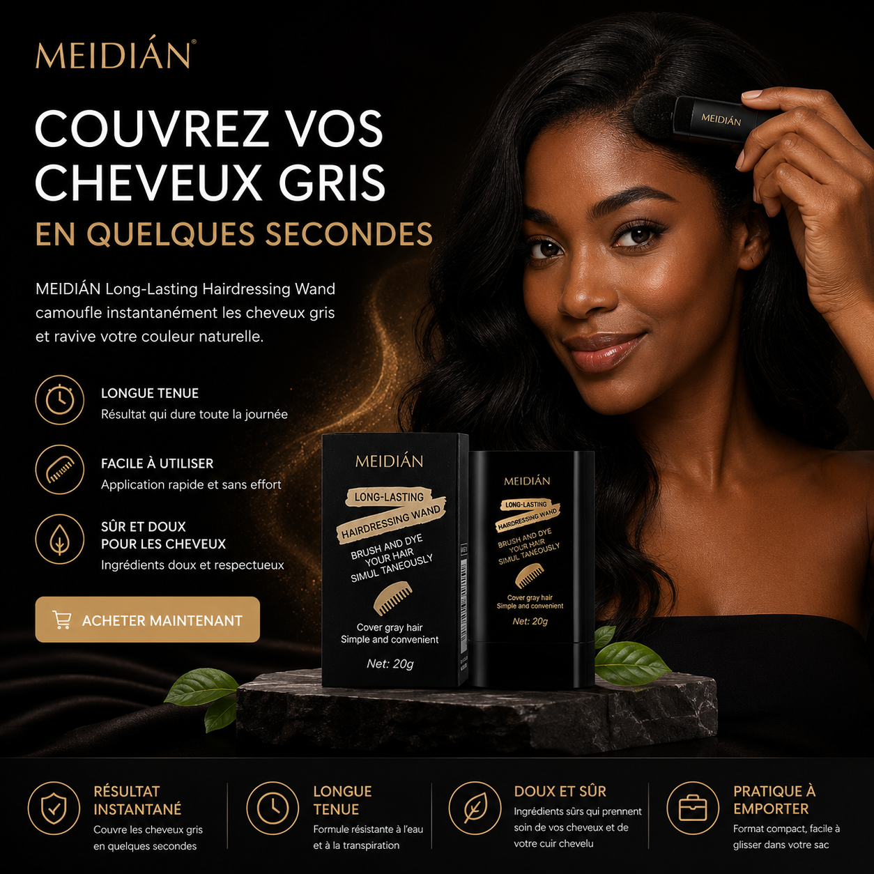 Long Lasting Hair Dye and Dressing
