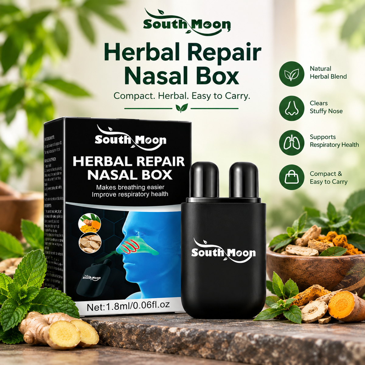 Nasal Inhaler, Herbal Inhaler Portable Aromat